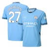 Maillot de Supporter Manchester City Matheus Nunes 27 Domicile 2024-25 Pour Homme